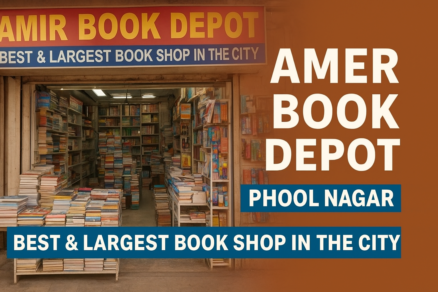 Amir Book Depot Phool Nagar – Best & Largest Book Shop