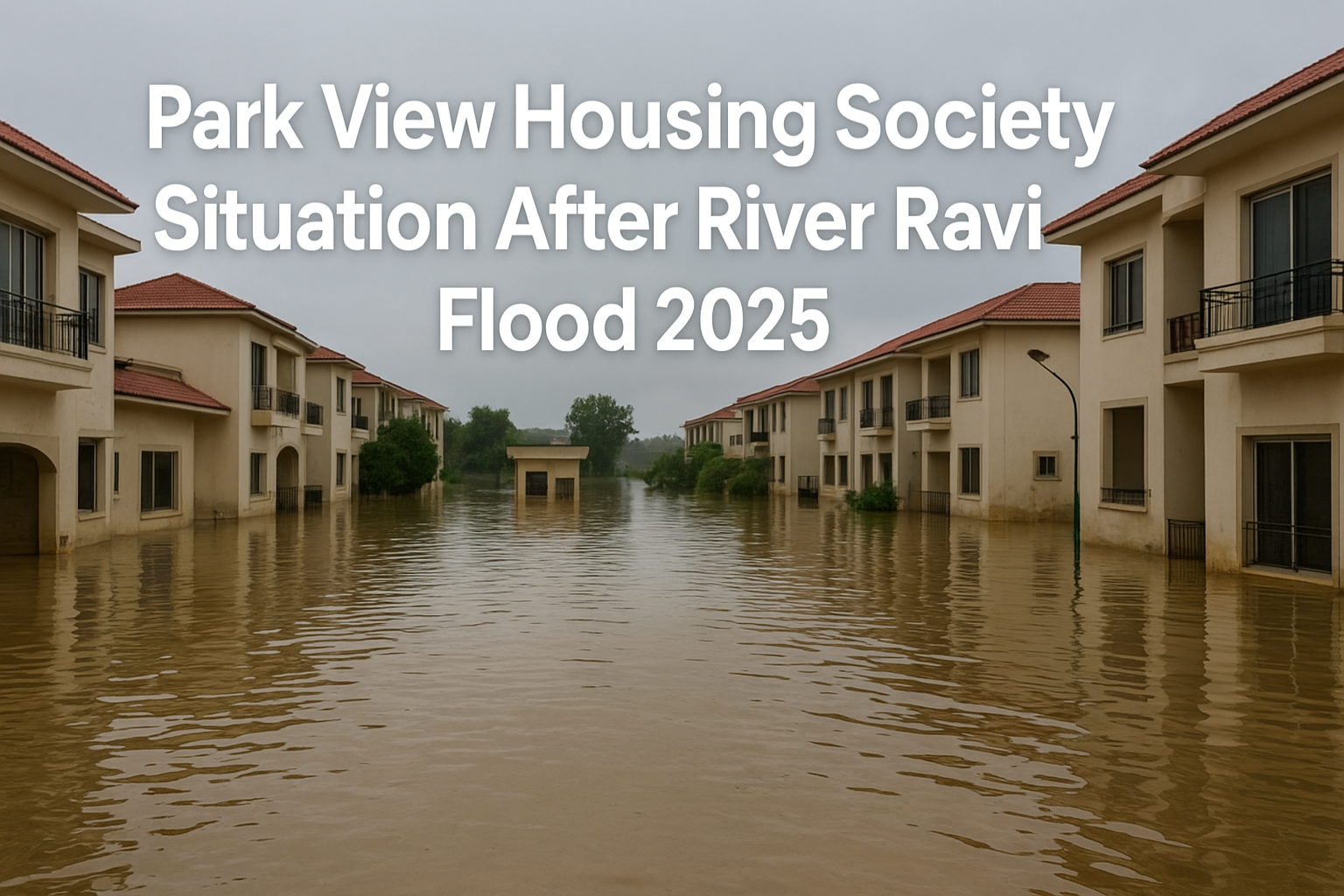 Park View Housing Society Situation After River Ravi Flood 2025